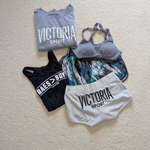 Victoria's Secret Sport Bundle Shorts Tank Sports Bra Set